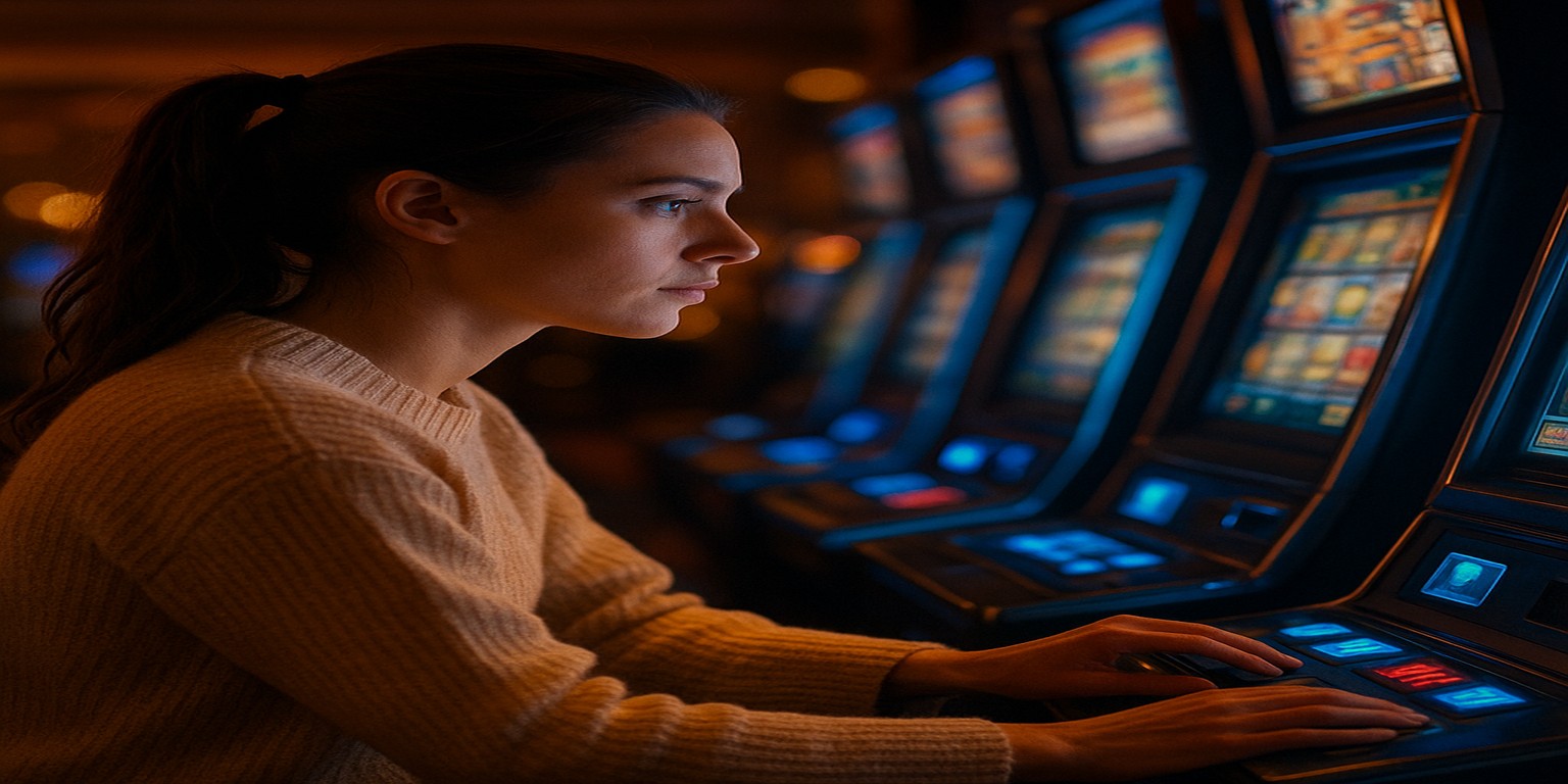 L44-এ Lucky Jet খেলার সময় একজন নারী অংশগ্রহণ করছেন